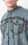 Diesel Intarsia sweater Blauw - Thumbnail 5
