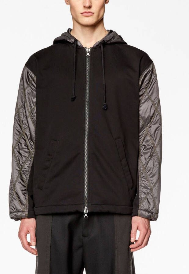 Diesel Jack met capuchon Zwart
