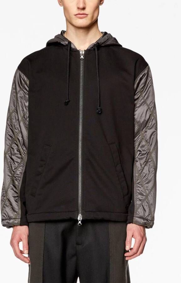 Diesel Jack met capuchon Zwart