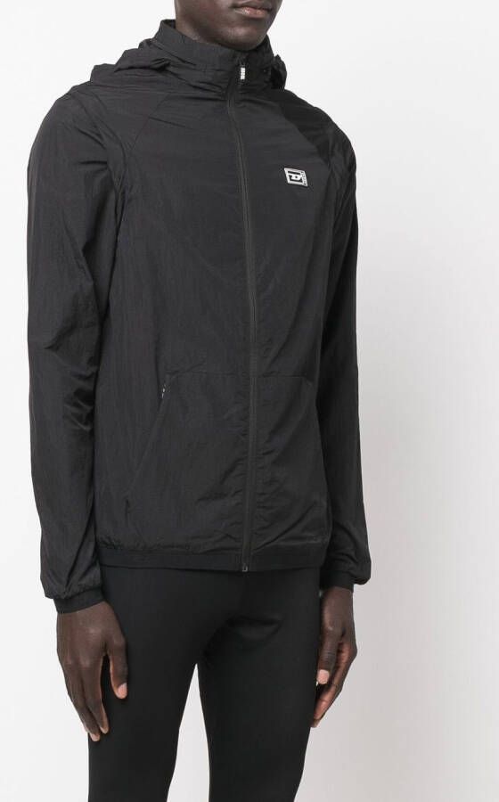 Diesel Jack met capuchon Zwart