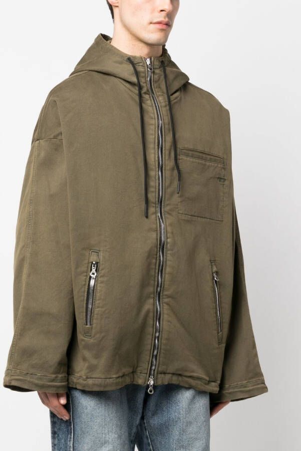 Diesel Jack met geborduurd logo Groen