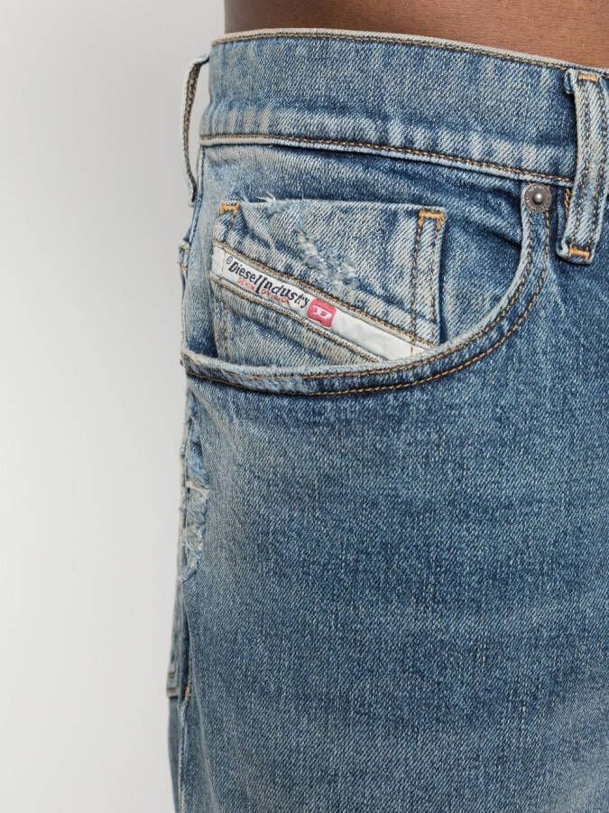 Diesel Jeans met toelopende pijpen Blauw