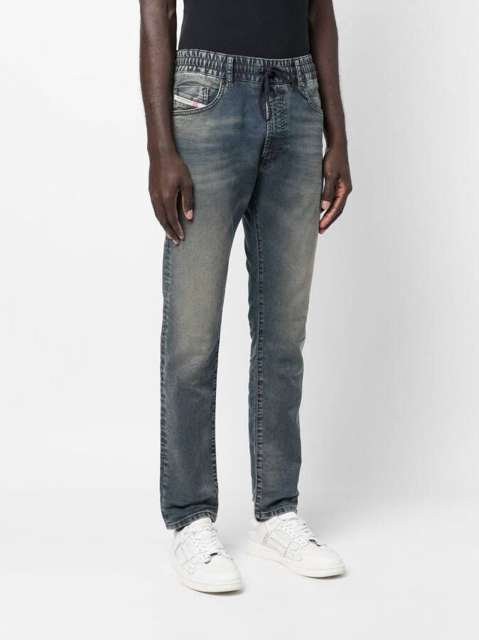Diesel Jeans met toelopende pijpen Blauw