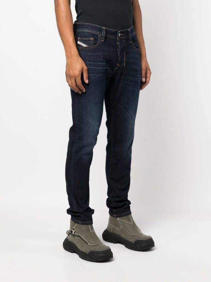 Diesel Jeans met toelopende pijpen Blauw