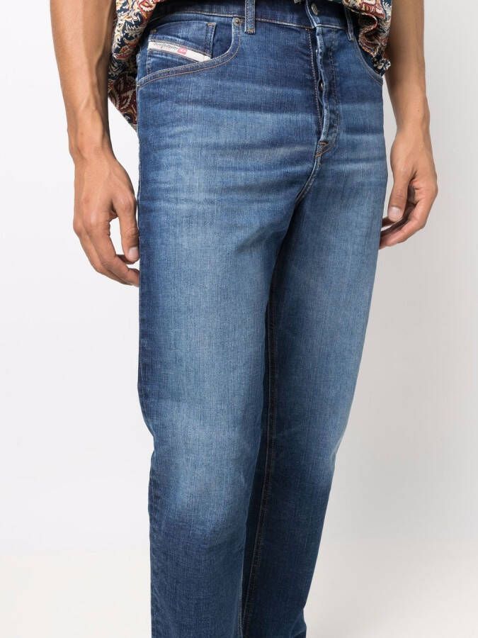 Diesel Jeans met toelopende pijpen Blauw