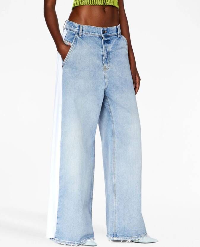 Diesel Jeans met zijstreep Blauw