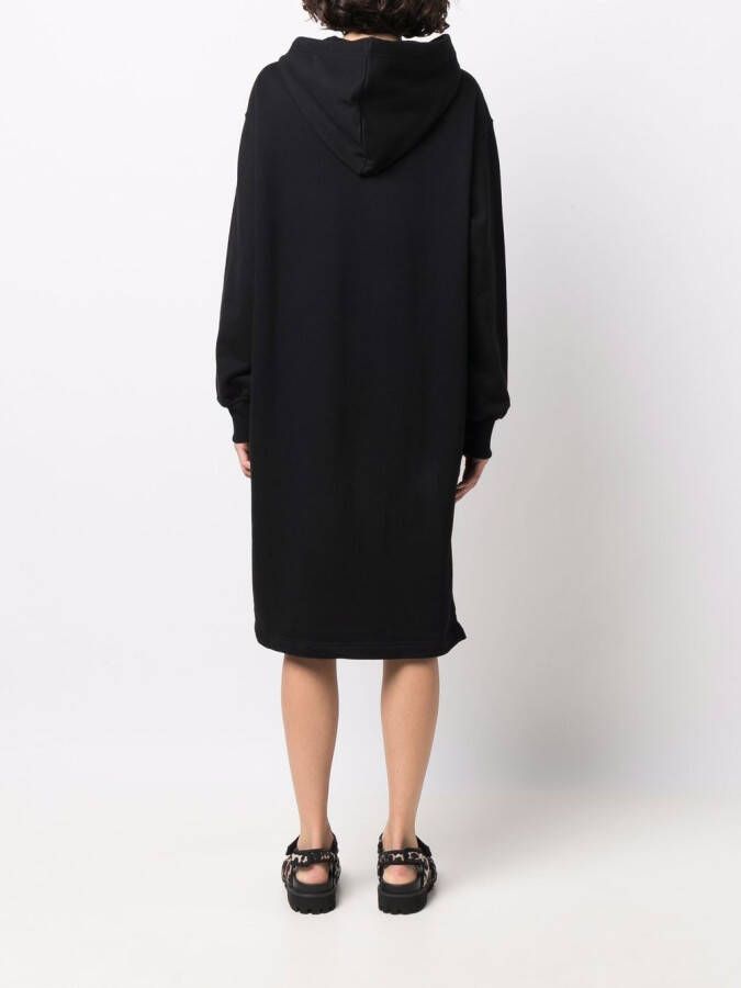 Diesel Jurk met capuchon Zwart