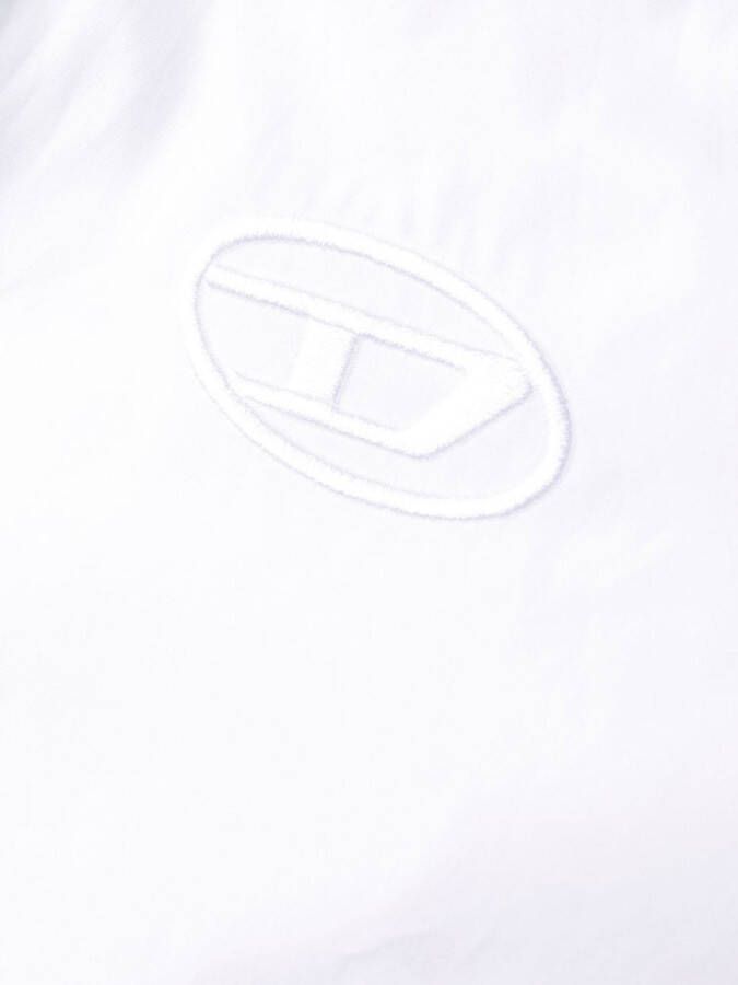 Diesel D-Lunar-B katoenen blousejurk Wit