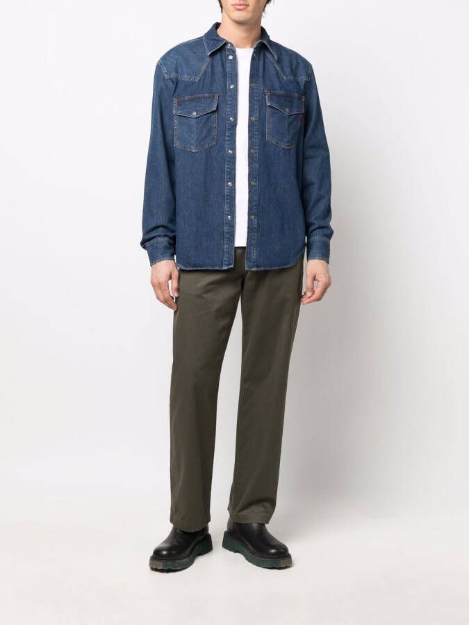 Diesel D-Ocean denim overhemd Blauw
