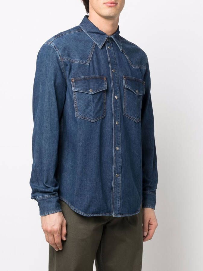 Diesel D-Ocean denim overhemd Blauw