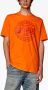 Diesel Katoenen T-shirt Oranje - Thumbnail 3