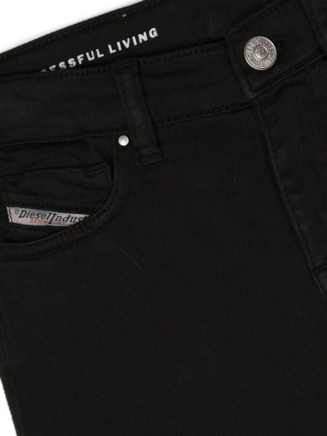 Diesel Kids Flared jeans Zwart