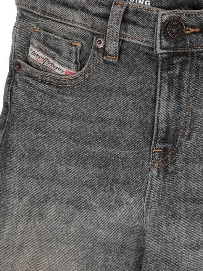Diesel Kids Jeans met verwassen effect Grijs