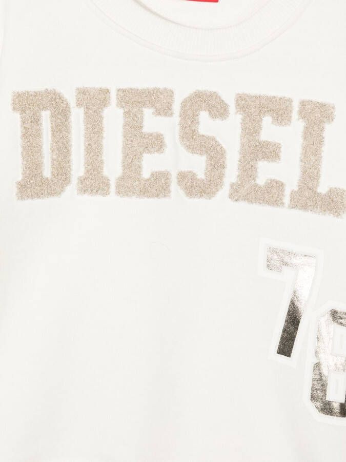 Diesel Kids Cropped sweater Wit