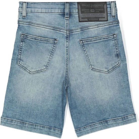 Diesel Kids Denim shorts Blauw