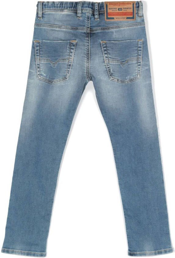Diesel Kids Jeans met trekkoord Blauw