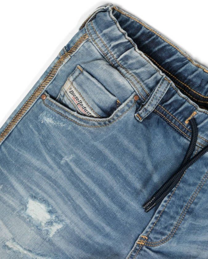 Diesel Kids Jeans met trekkoord Blauw
