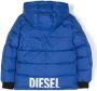 Diesel Kids Donsjack met logoprint Blauw - Thumbnail 2
