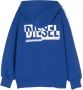 Diesel Kids Hoodie met logoprint Blauw - Thumbnail 2