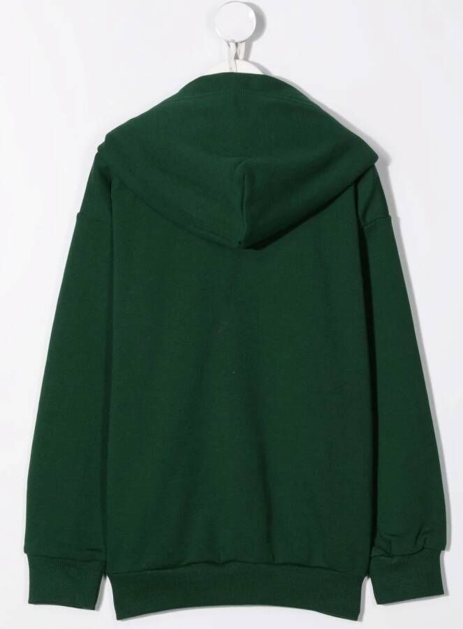 Diesel Kids Hoodie met logoprint Groen
