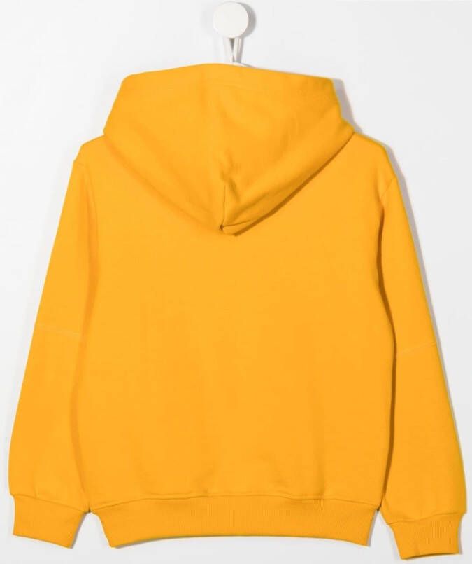 Diesel Kids Hoodie met logoprint Oranje