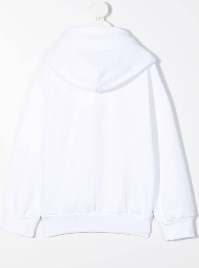 Diesel Kids Hoodie met logoprint Wit