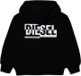 Diesel Kids Hoodie met logoprint Zwart - Thumbnail 2
