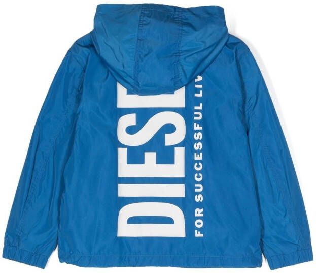 Diesel Kids Jack met logoprint Blauw