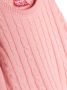 Diesel Kids Kabelgebreide sweater Roze - Thumbnail 3