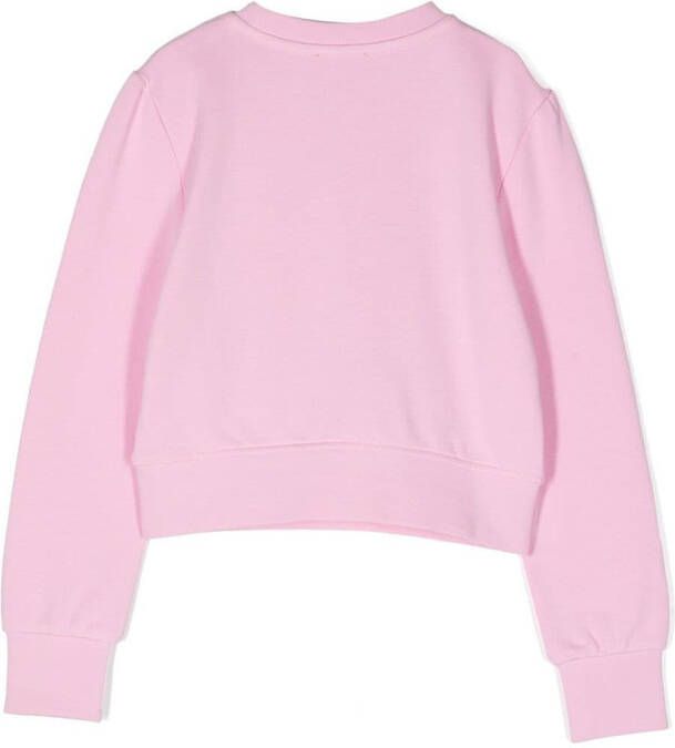 Diesel Kids Sweater met logoprint Roze