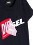 Diesel Kids T-shirt met logoprint Zwart - Thumbnail 3