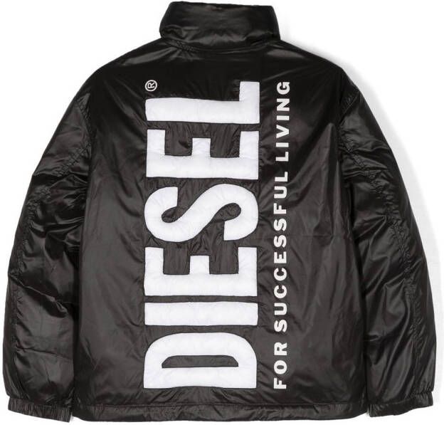 Diesel Kids Gewatteerde jas Zwart