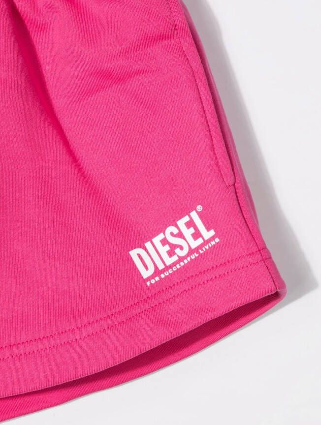 Diesel Kids Shorts met trekkoord Roze