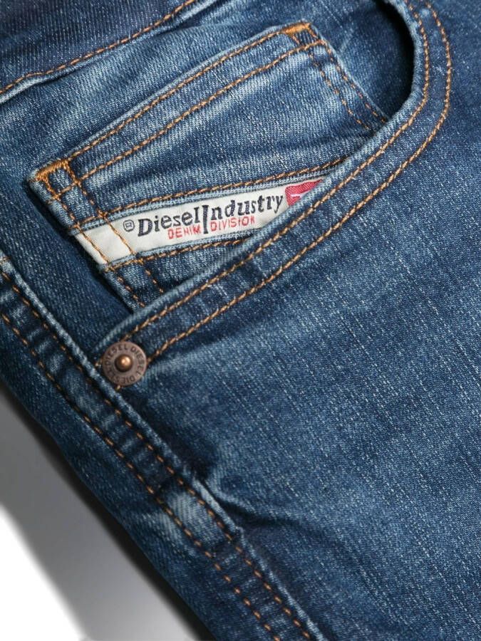 Diesel Kids Slim-fit jeans Blauw