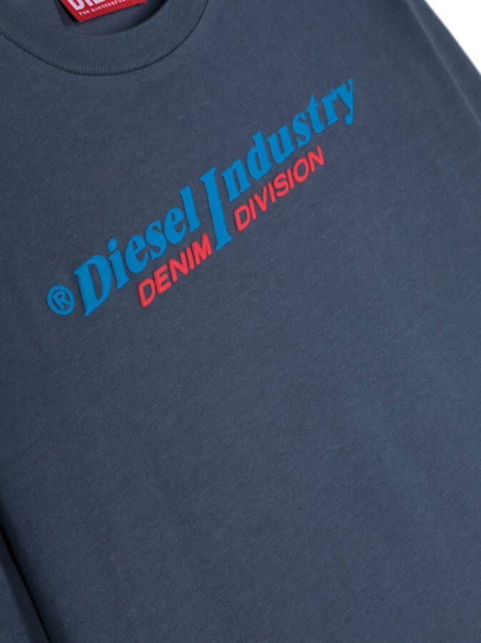Diesel Kids T-shirt met lange mouwen Blauw