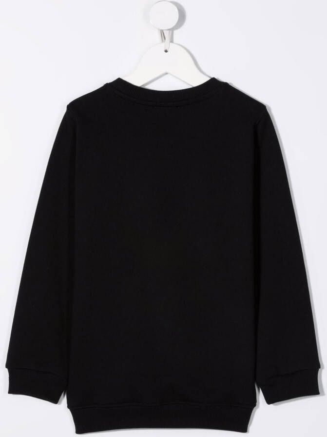 Diesel Kids Sweater met logopatch Zwart