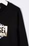Diesel Kids Sweater met logopatch Zwart - Thumbnail 3