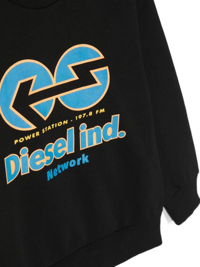 Diesel Kids Sweater met print Zwart