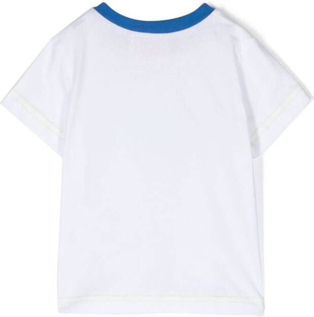 Diesel Kids T-shirt met haaiprint Wit