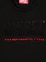 Diesel Kids T-shirt met logo-applicatie Zwart - Thumbnail 3