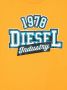 Diesel Kids T-shirt met logoprint Geel - Thumbnail 3
