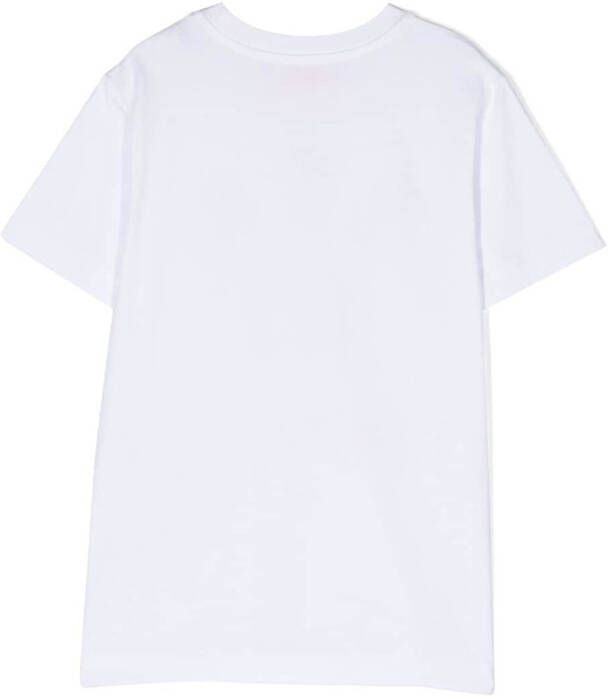Diesel Kids T-shirt met logoprint Wit