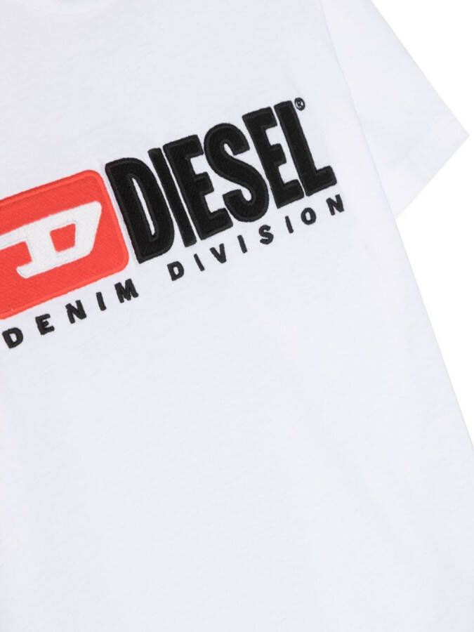 Diesel Kids T-shirt met logoprint Wit
