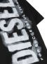 Diesel Kids Tjuste16 Over T-shirt met logoprint Zwart - Thumbnail 3