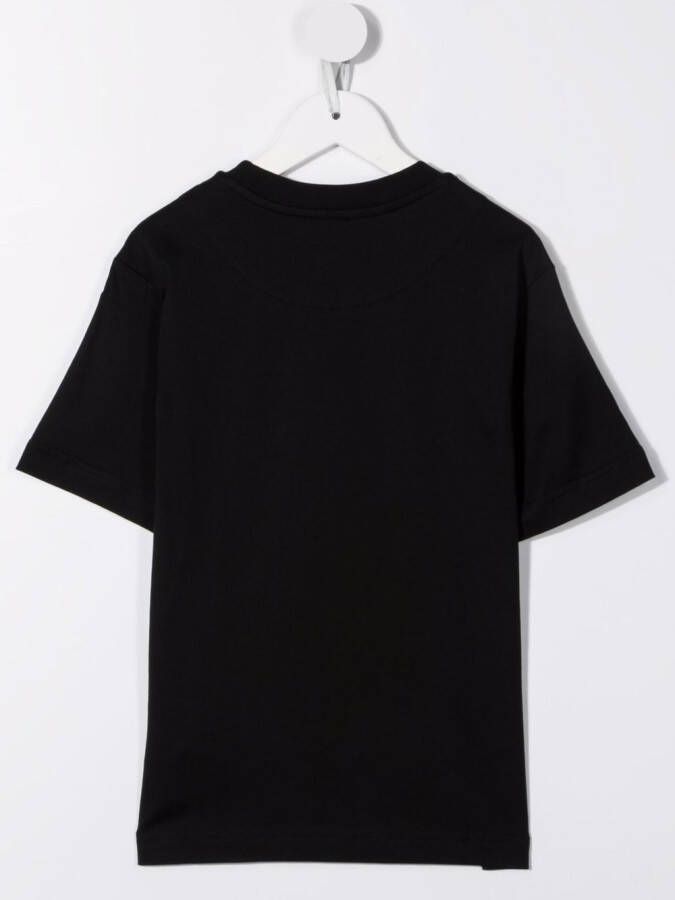 Diesel Kids T-shirt met logoprint Zwart