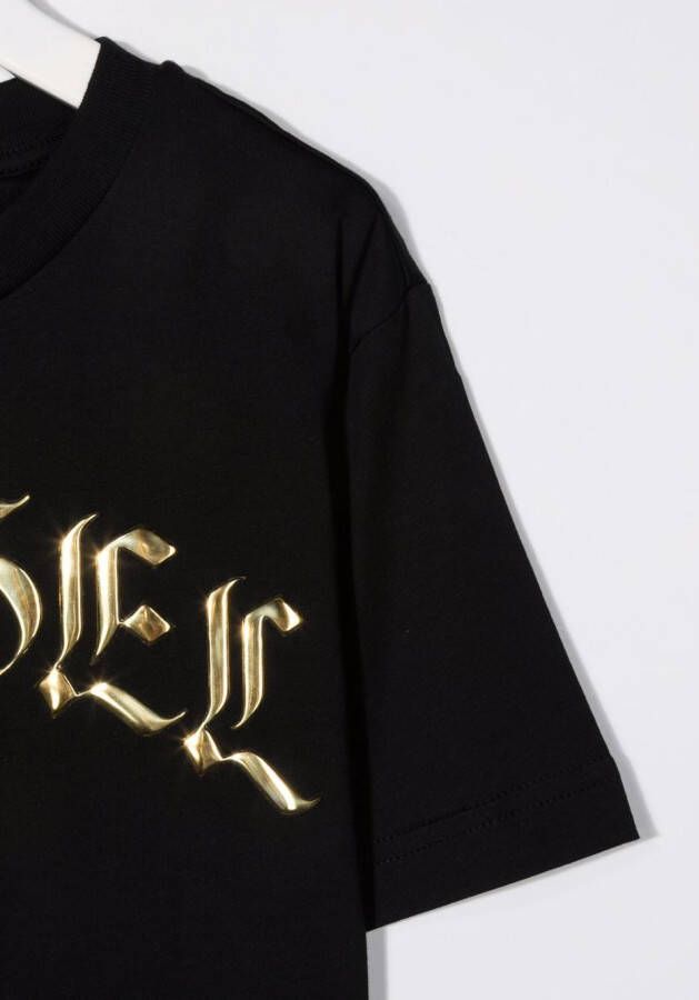 Diesel Kids T-shirt met logoprint Zwart