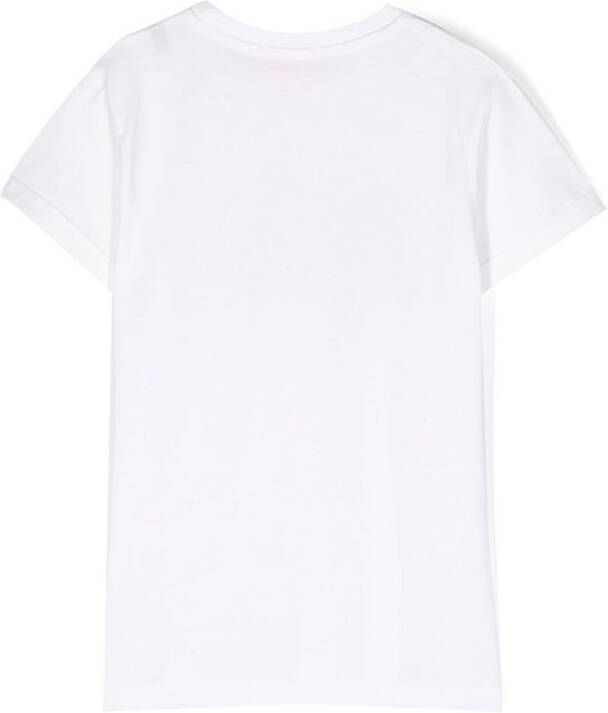 Diesel Kids T-shirt met pailletten Wit