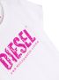 Diesel Kids T-shirt met pailletten Wit - Thumbnail 3