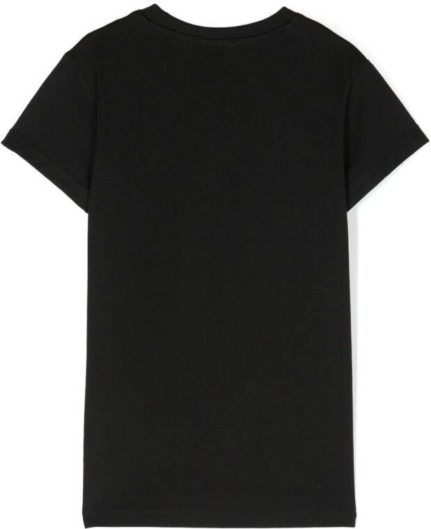 Diesel Kids T-shirt met pailletten Zwart