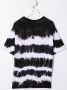 Diesel Kids T-shirt met tie-dye print Wit - Thumbnail 2